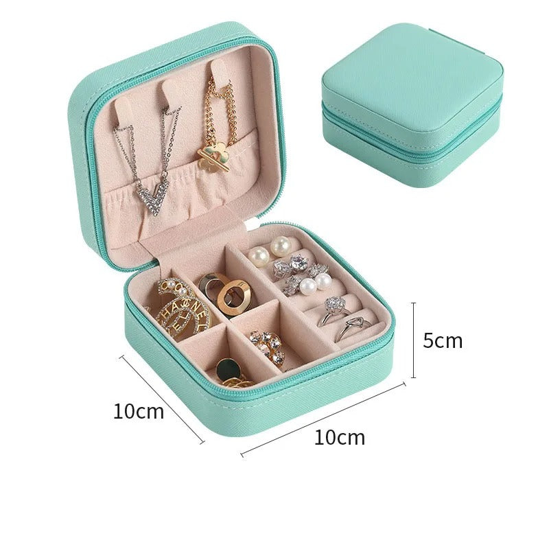 Jewelry Organizer Travel Zipper Case Boxes