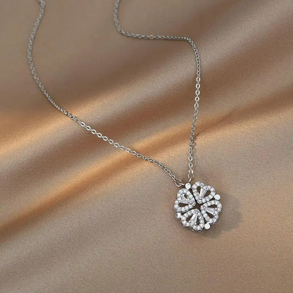 Magnetic Folding Heart Necklace
